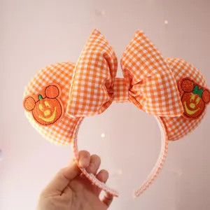 Orange Gingham Ears | Etsy (Global)