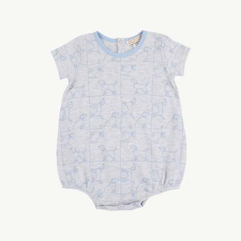 Short Sleeve Patton Play Bubble - Puppy Puzzle | The Beaufort Bonnet Company