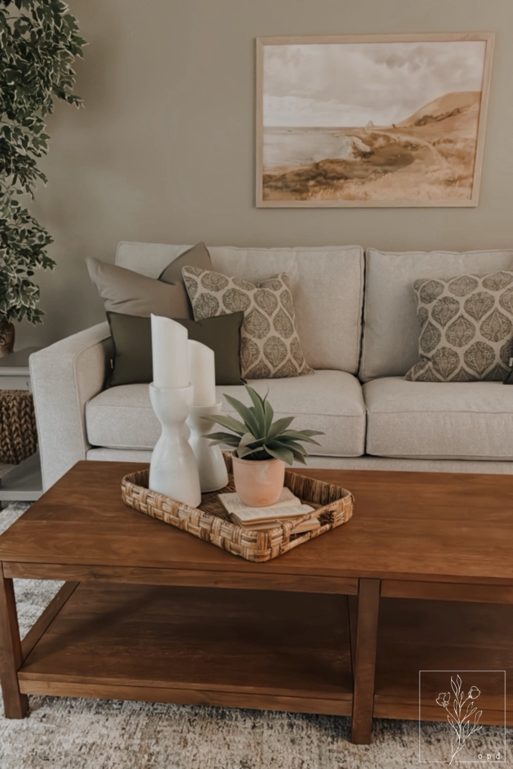 This living room is everything we dreamed of and more 🤩 We love everything from the greenery to the warm tones throughout the space 🌿

#LTKhome