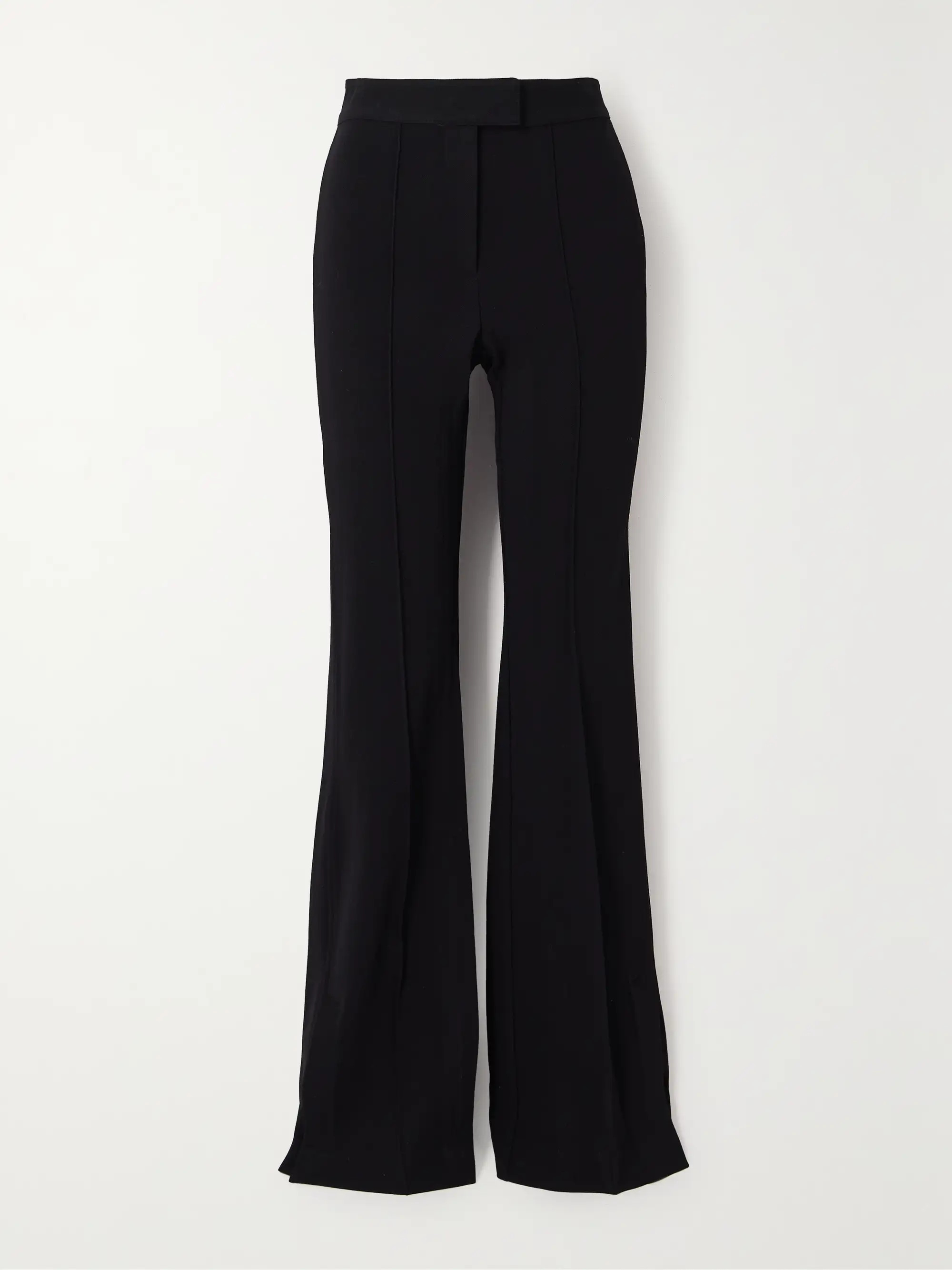 Pleated stretch-twill flared pants | NET-A-PORTER (UK & EU)
