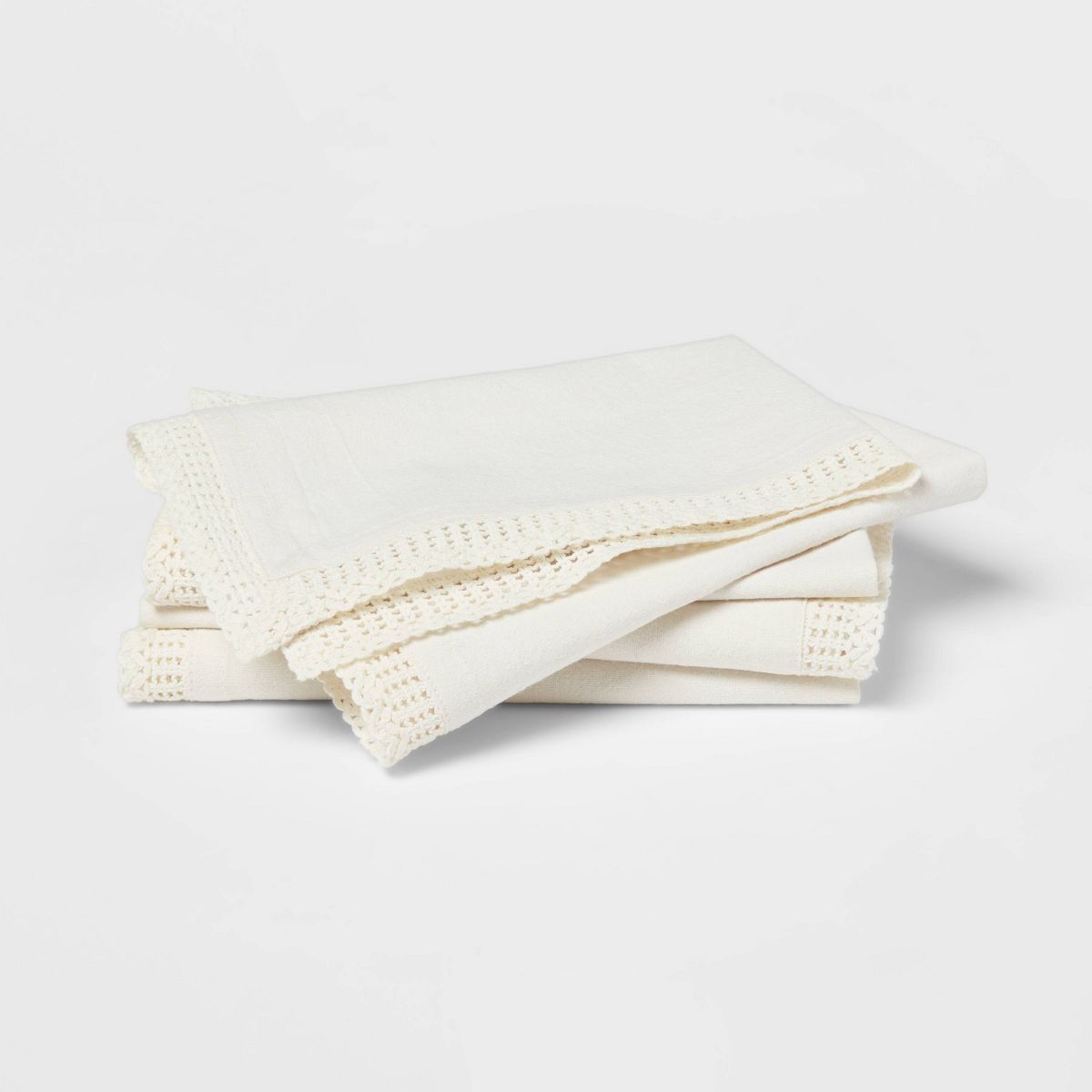 4pk Cotton Floral Napkins - Threshold™ designed with Studio McGee | Target