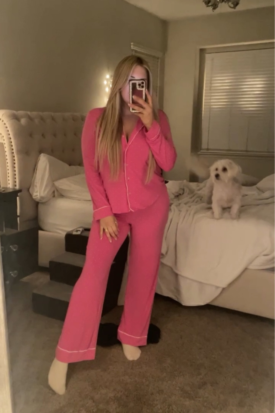 More of my favorite pajamas! Victorias Secret SIZE DOWN! I am wearing a small and am usually a size M/L, size 8, 36D for reference  

#LTKHoliday #LTKGiftGuide #LTKSeasonal