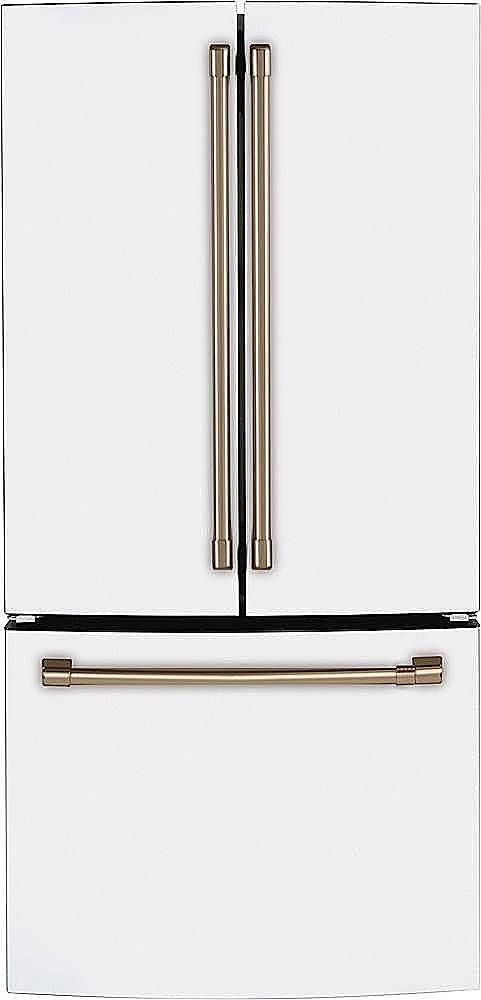 Café 18 Cu. Ft. French Door Counter-Depth Refrigerator, Customizable Matte White CWE19SP4NW2 - B... | Best Buy U.S.
