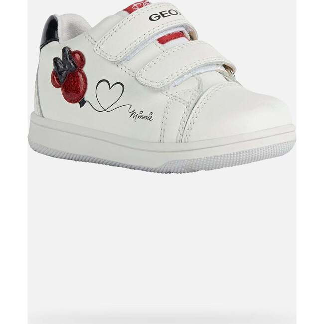 Flick Minnie Mouse Velcro Sneakers, White | Maisonette