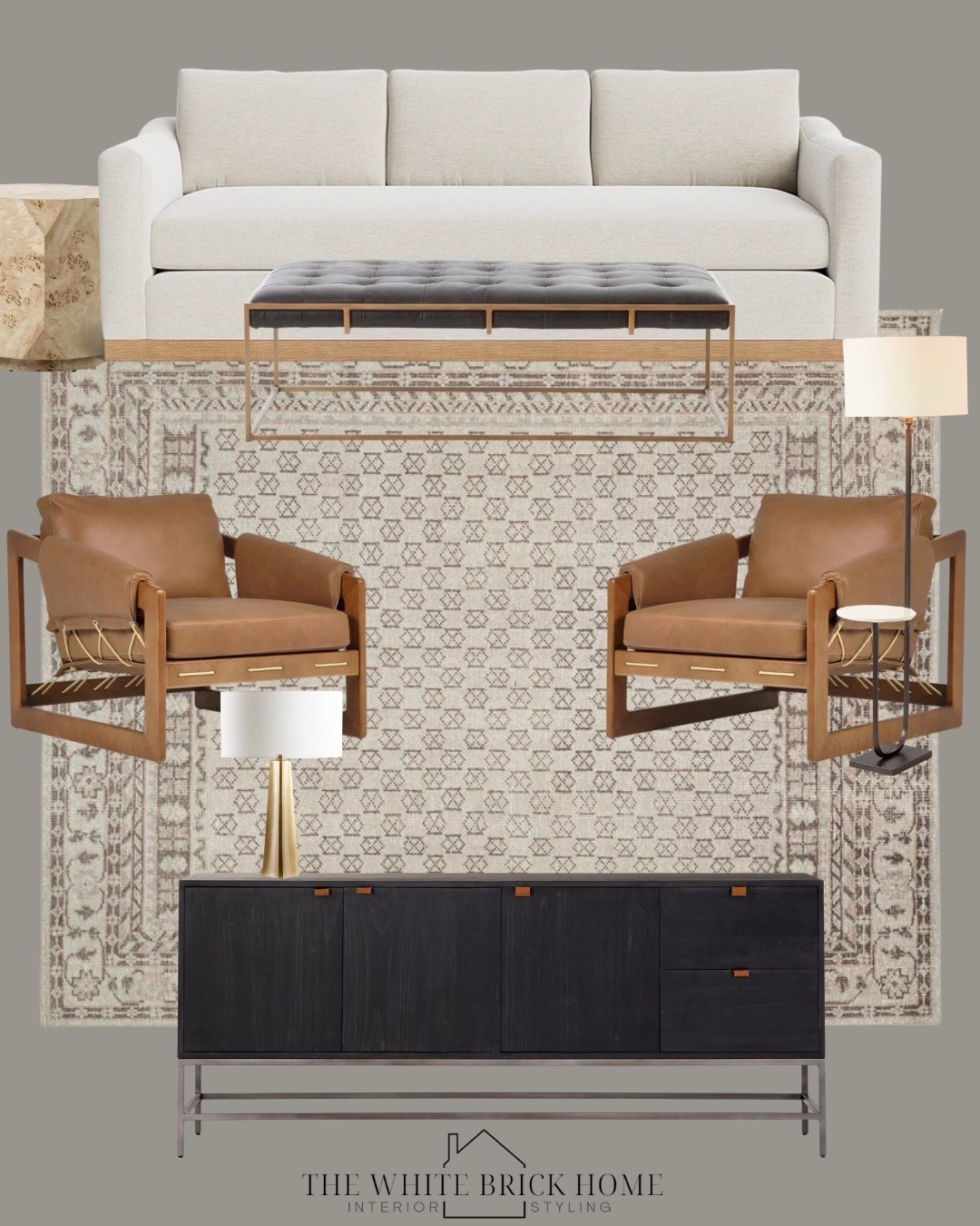 A cozy living room design that is warm and inviting! I love the detail on these leather chairs, especially mixed with this ottoman and media console. 

Living room, living room decor, living room ideas, living room design, living room decor, area rug, couch, sofa, accent chairs, floor lamp, accent chair, ottoman, coffee table, leather chair, media console, buffet table, living room layout, living room neutral, living room furniture, pottery barn, Wayfair, McGee and co, crate and barrel 

#LTKSeasonal #LTKHome #LTKSaleAlert