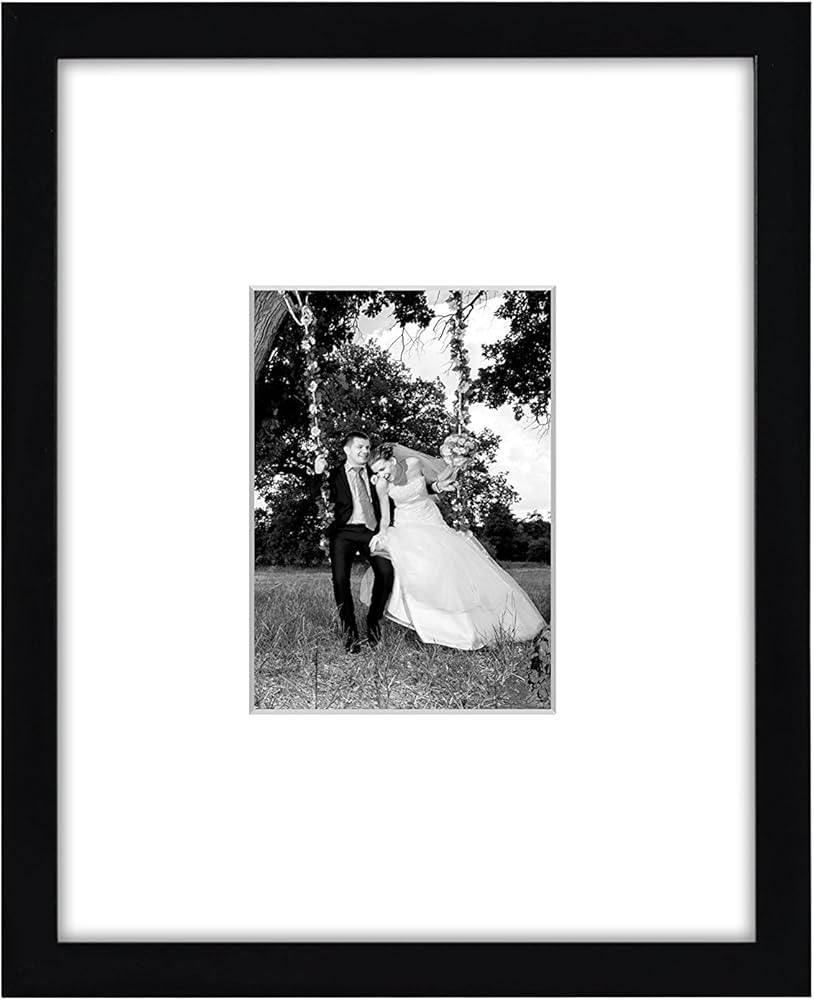 Americanflat 11x14 Picture Frame in Black - Use as 5x7 Frame with Mat or 11x14 Frame Without Mat ... | Amazon (US)