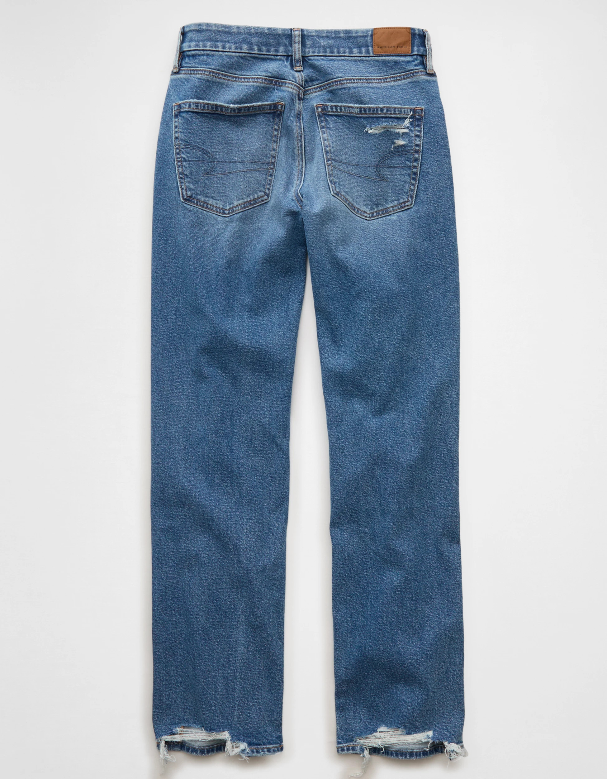 AE Curvy High-Waisted Straight Jean | American Eagle Outfitters (US & CA)