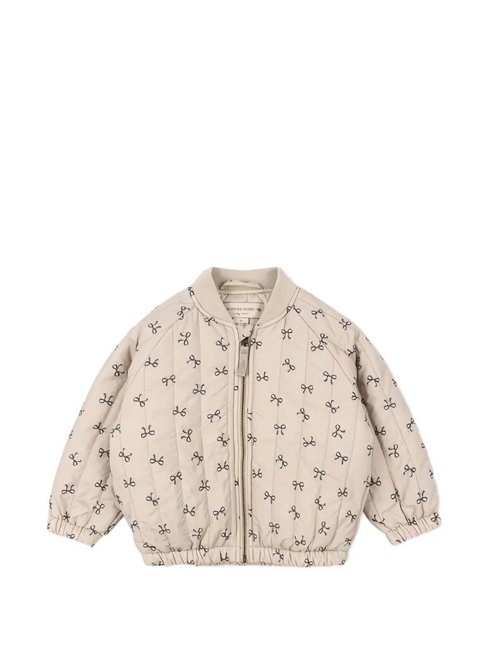 Konges Sløjd bow print quilted jacket - Neutrals | Farfetch Global