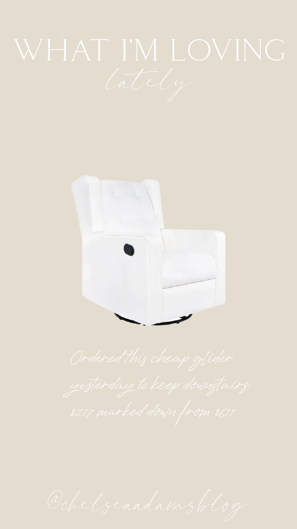 glider under $300
nursery glider
White nursery glider recliner

#LTKsalealert #LTKbaby #LTKhome