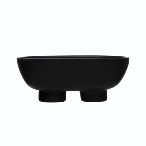Storied Home Stoneware Footed Bowl in Black at Nordstrom | Nordstrom