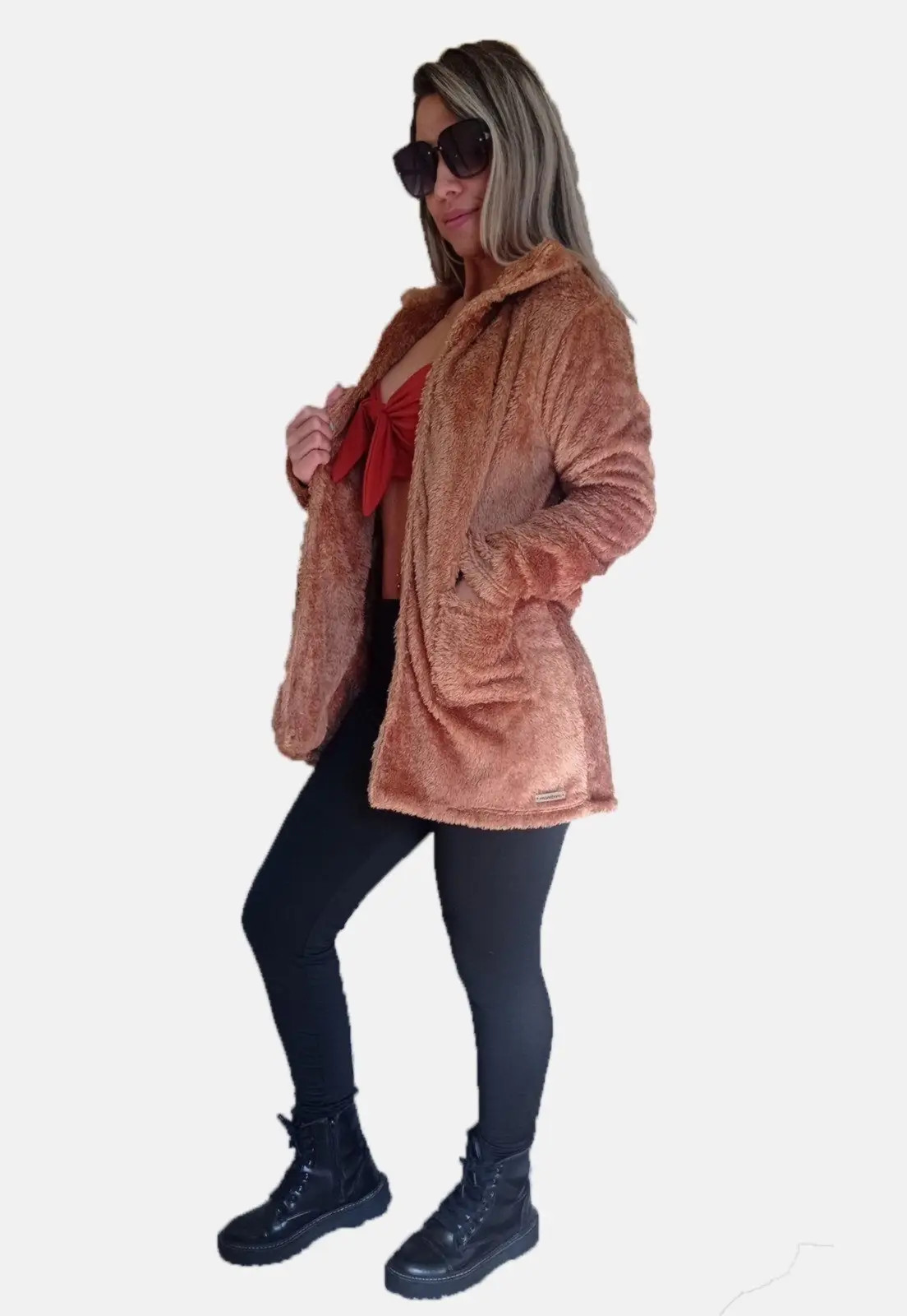 Casaco Blusa teddy bear Manabana Feminina Bege | Dafiti (BR)