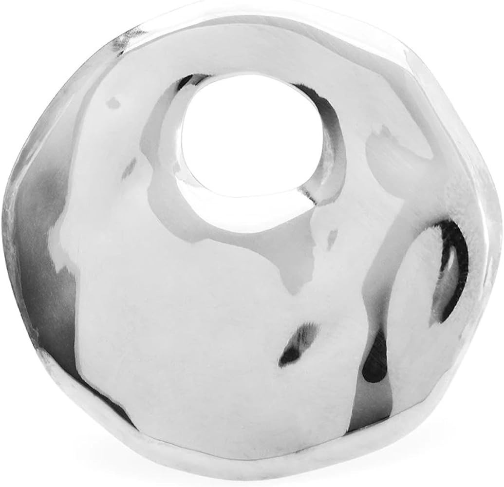 Big Stainless Steel Round Brooches For Women Men 2-color Geometric Circle Party Casual Brooch Pin... | Amazon (UK)