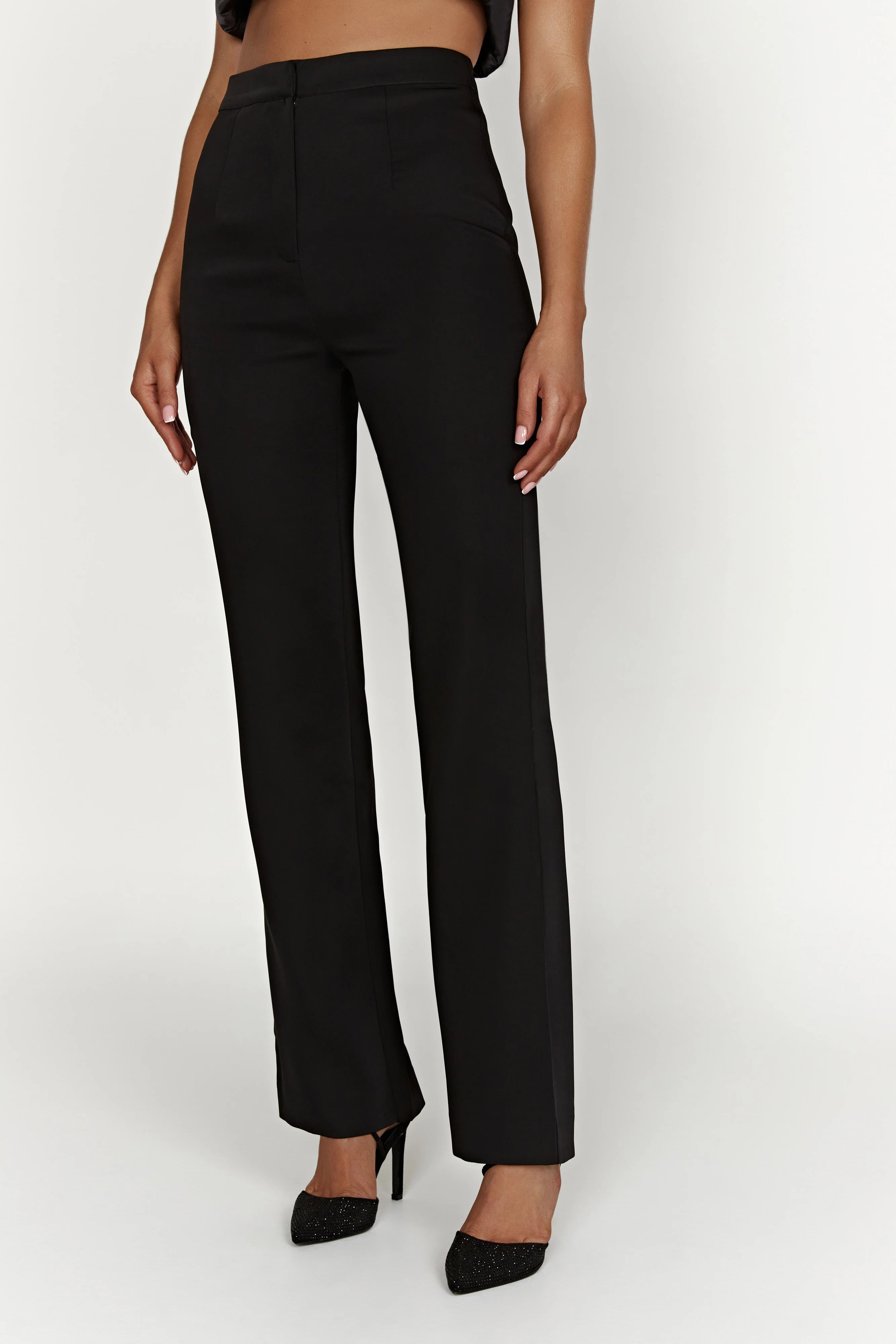 Allanah Straight Leg Pant - Black | MESHKI US