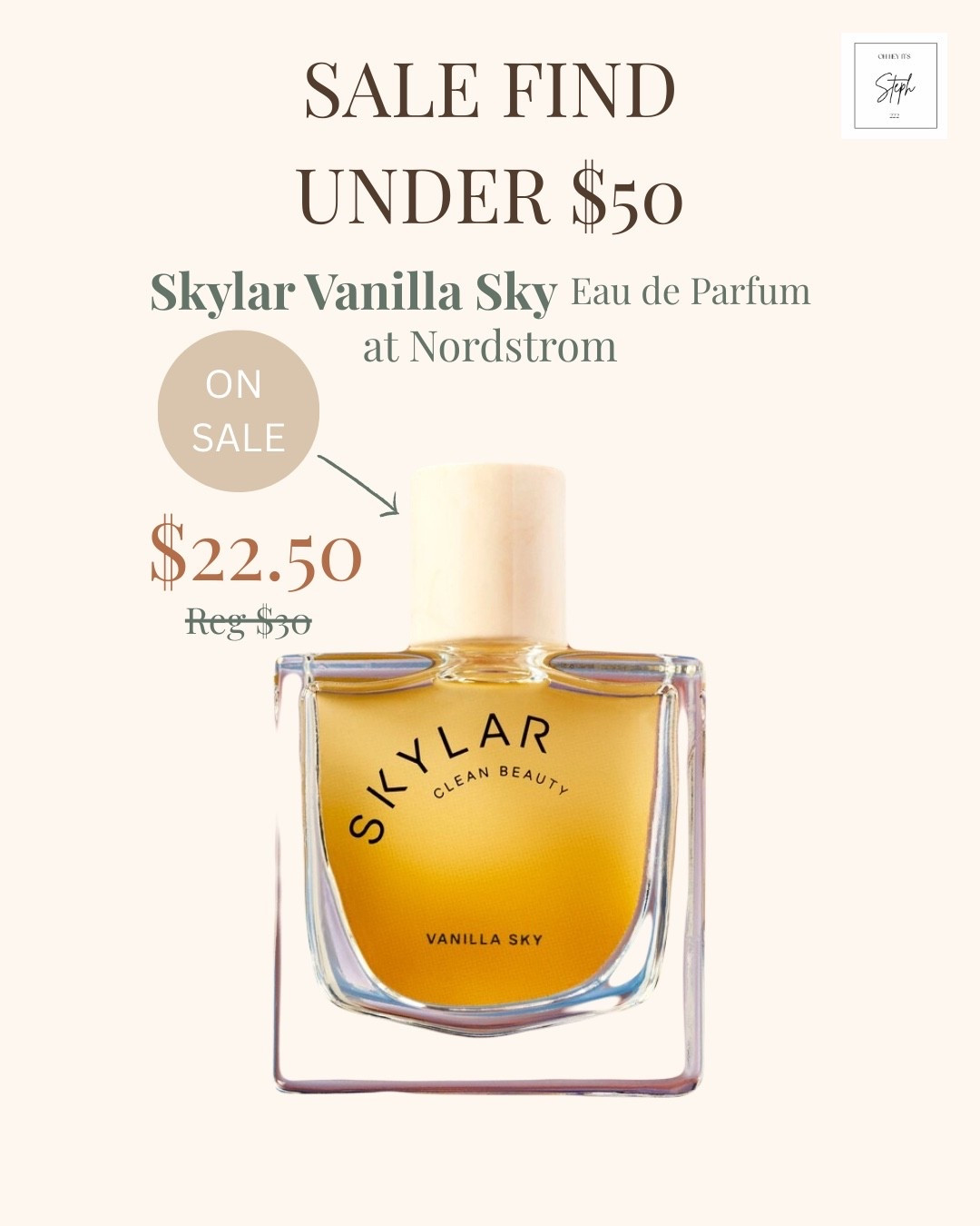 Sale find under $40 Skylar Vanilla Sky Eau de Parfum at Nordstrom 

#LTKBeauty #LTKFindsUnder50 #LTKSaleAlert
