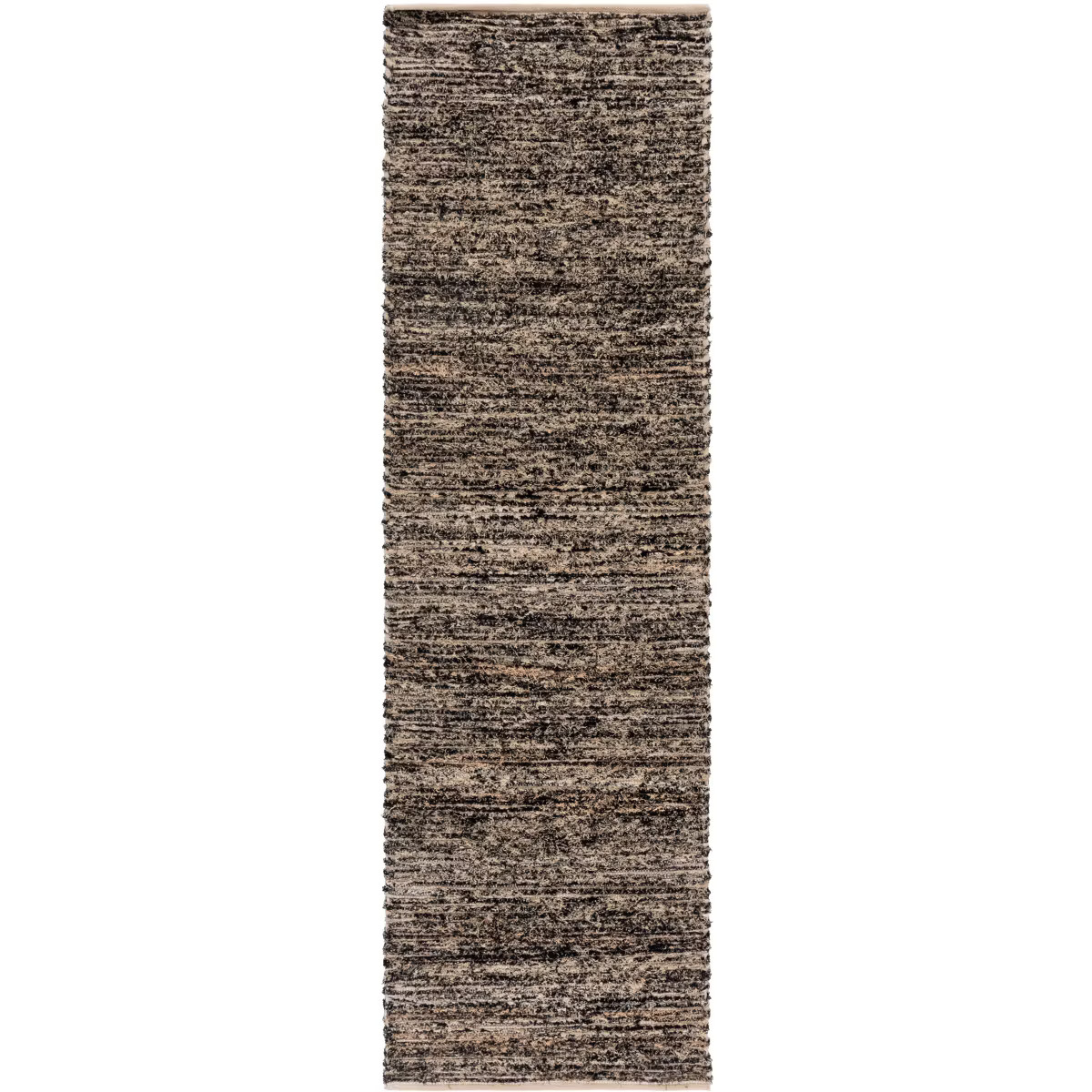 Montauk MTK537 Hand Woven Indoor Runner Rug - Taupe/Black - 2'3"x8' - Safavieh | Target