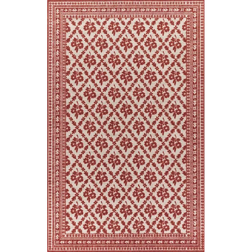 Cottage Floral Wool Blend Rug - Blue, 8' x 10', Size 8Ftx10Ft | The Company Store | The Company Store