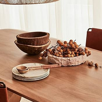 Most Beautiful Rustic Decorative Handmade Old Indian Style Vintage Wood Bowl | Rustic Dough Bowl,... | Amazon (US)