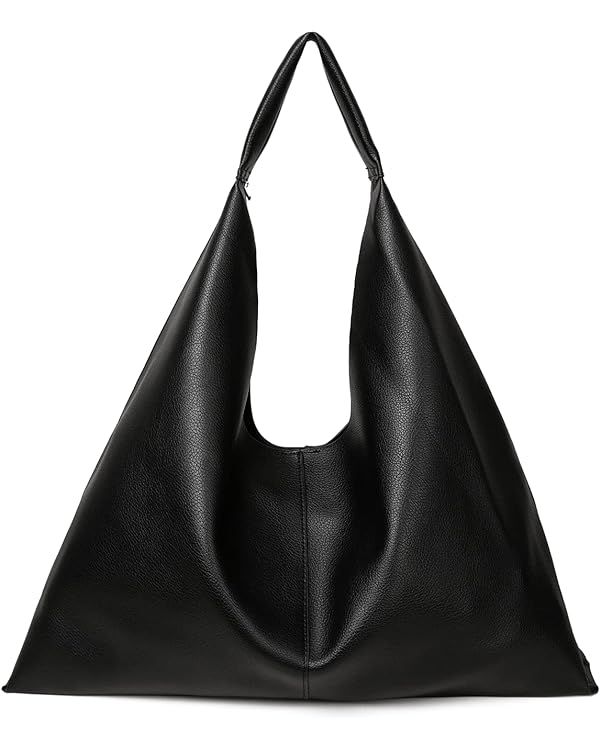 Leather Tote Bag, Oversized Hobo Bags, Large Tote Bag for Women Work, Vegan Leather Handbags Trav... | Amazon (US)
