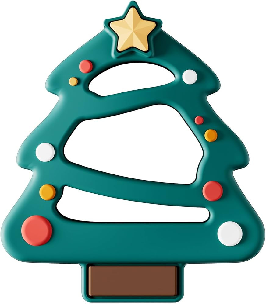 NCVI Christmas Teether, Baby Teething Toys for 0-6 6-12 Months, My First Christmas Silicone Chew ... | Amazon (US)