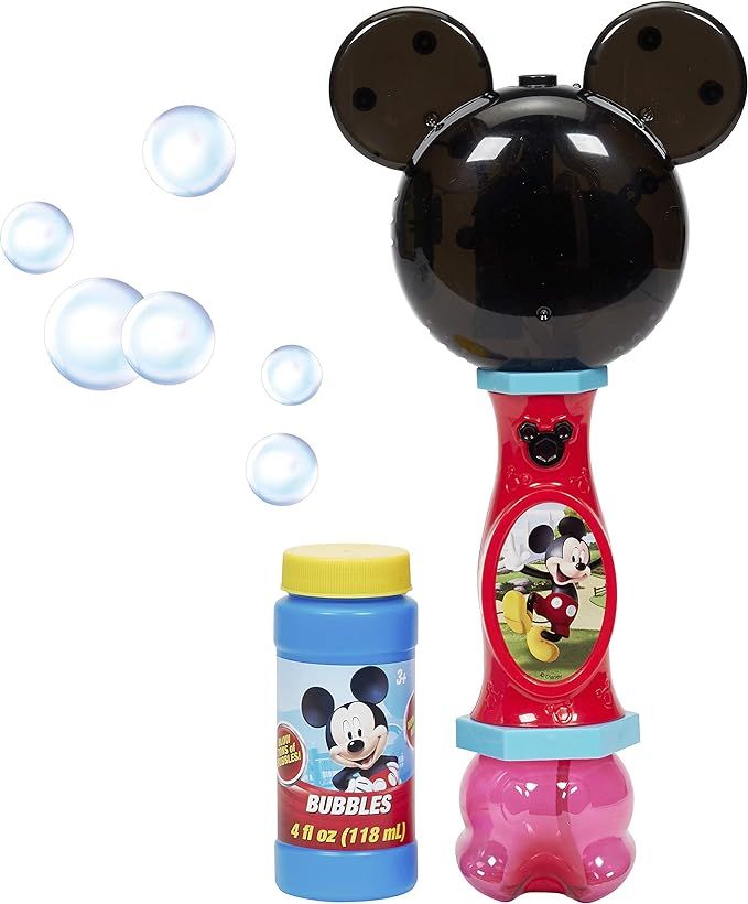 Little Kids Disney Mickey Mouse Light and Sound Musical Bubble Wand, Includes Bubble Solution, Mu... | Amazon (US)