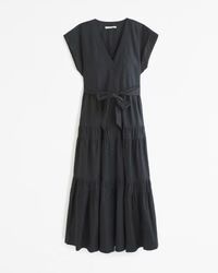 Tie Maxi Dress | Abercrombie & Fitch (US)