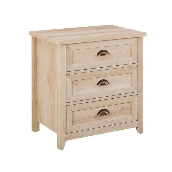 Middlebrook Designs 3 Drawer Farmhouse Nightstand | Bed Bath & Beyond