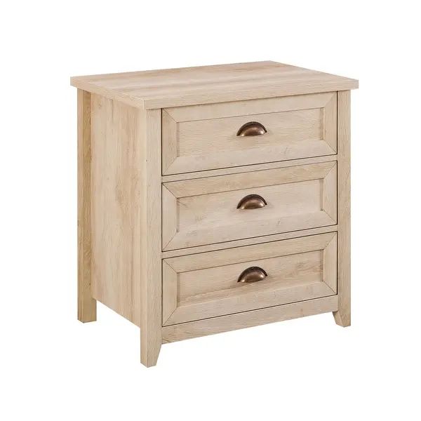 Middlebrook Designs 3 Drawer Farmhouse Nightstand | Bed Bath & Beyond