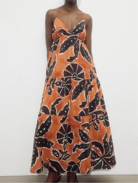 Tropical patterned midi dress 

#LTKfindsunder50 #LTKSeasonal #LTKstyletip