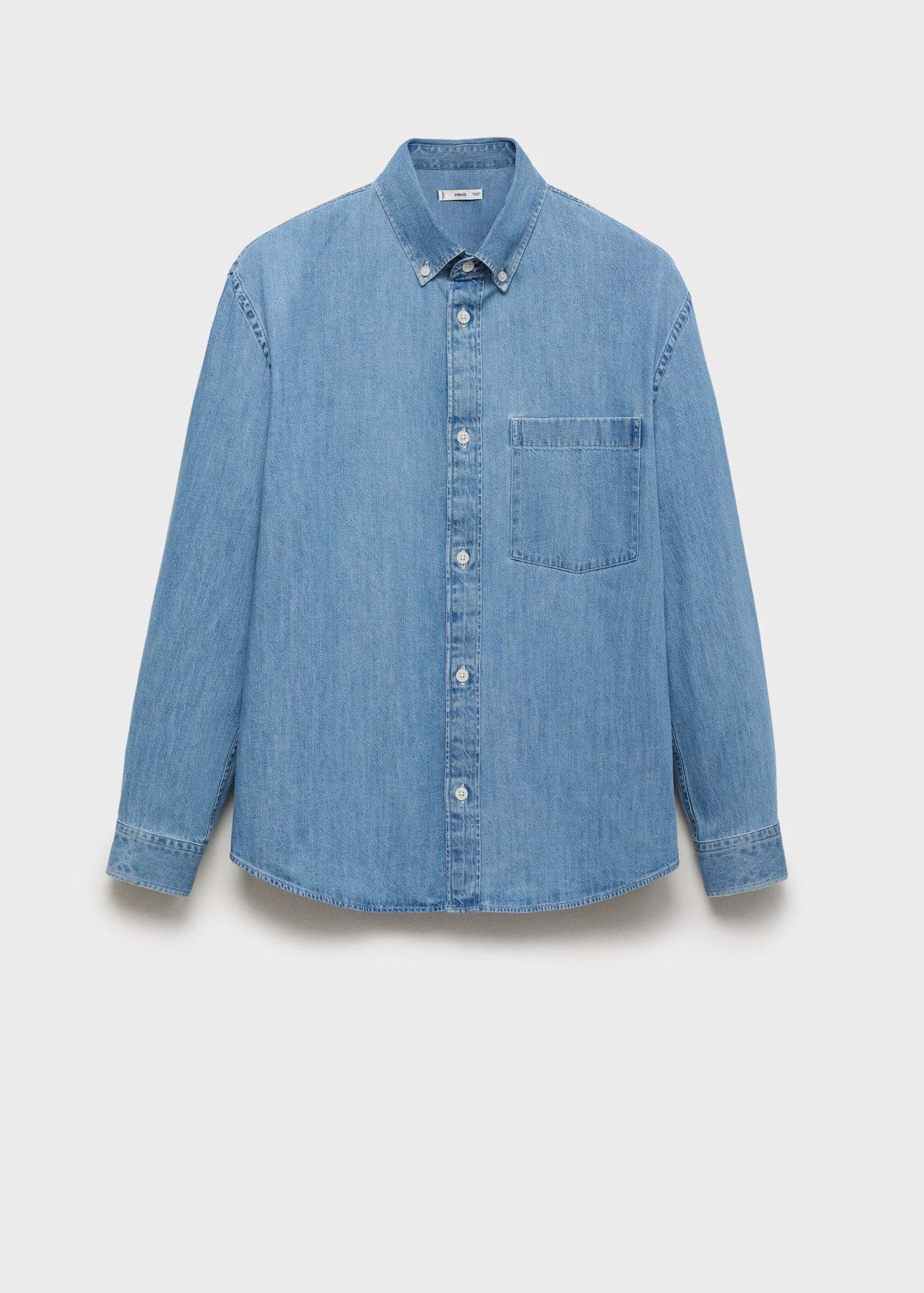 Denim shirt with pocket - Men | MANGO USA | Mango (US/MX/AU)