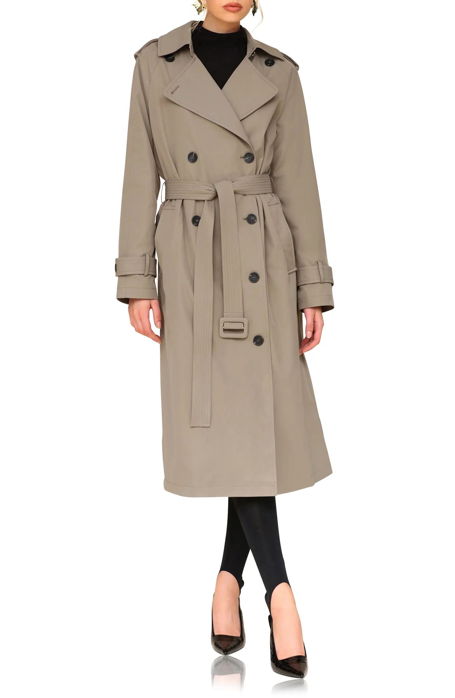 City Relaxed Water Resistant Belted Trench CoatAvec Les Filles | Nordstrom