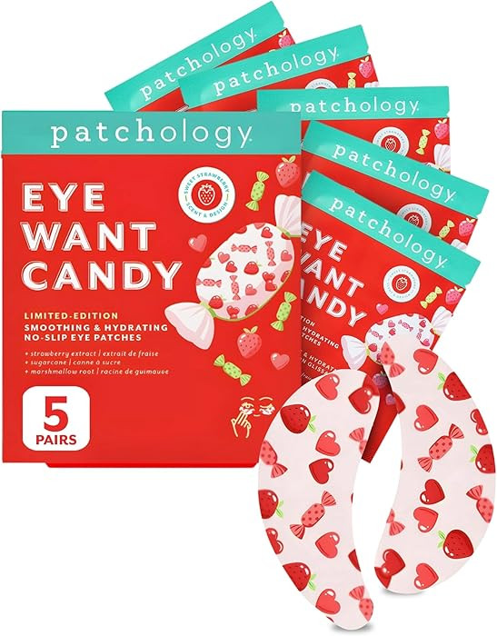 Patchology Eye Want Candy Under Eye Patches for Puffy Eyes, Dark Circles & Wrinkles – Hydrating... | Amazon (US)