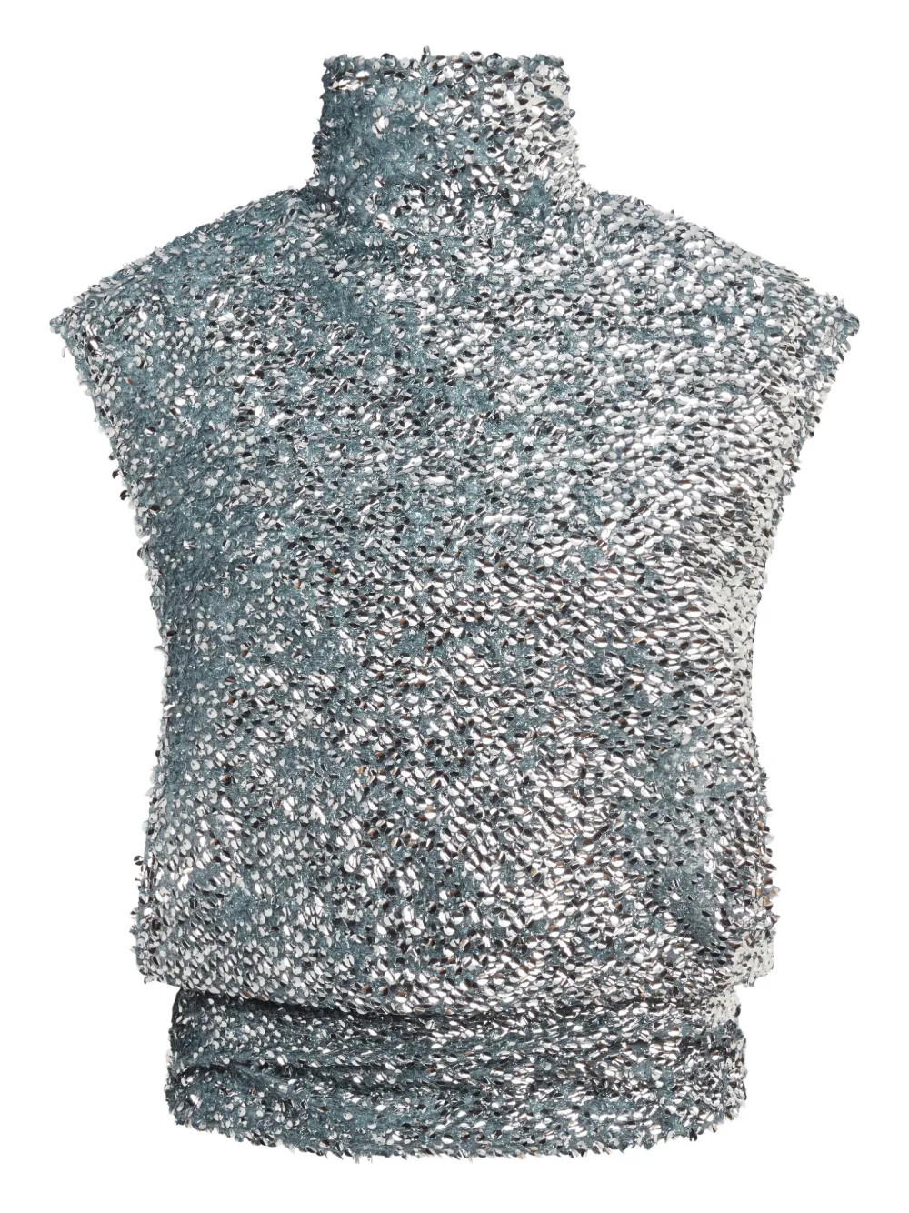 16Arlington Ovica Sequinned Top | Silver | FARFETCH | Farfetch Global