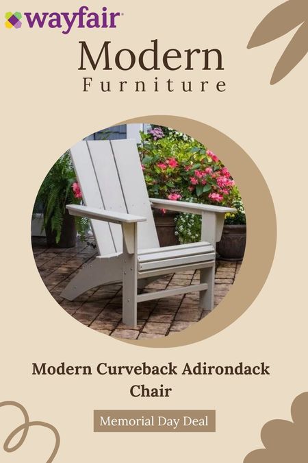 Elevate your outdoor living space with Wayfair's Modern Curveback Adirondack Chair. This sleek and contemporary take on the classic Adirondack design seamlessly blends style and comfort. Crafted from durable weather-resistant materials, it can withstand seasons of use without compromising its clean, modern aesthetic.The contoured back and angled seat provide exceptional support for relaxing afternoons on your patio, deck or by the pool. And during Wayfair's Memorial Day Sale, you can bring this sophisticated touch of modern furniture to your backyard at an unbeatable price.Don't miss your chance to upgrade your alfresco areas with this stylish and low-maintenance chair. The limited-time Memorial Day Deal lets you elevate your outdoor living for less. Invest in pieces that elevate your home's summer ambiance by taking advantage of Wayfair's modern furniture memorial day sale.

#LTKhome #LTKsalealert #LTKFestival