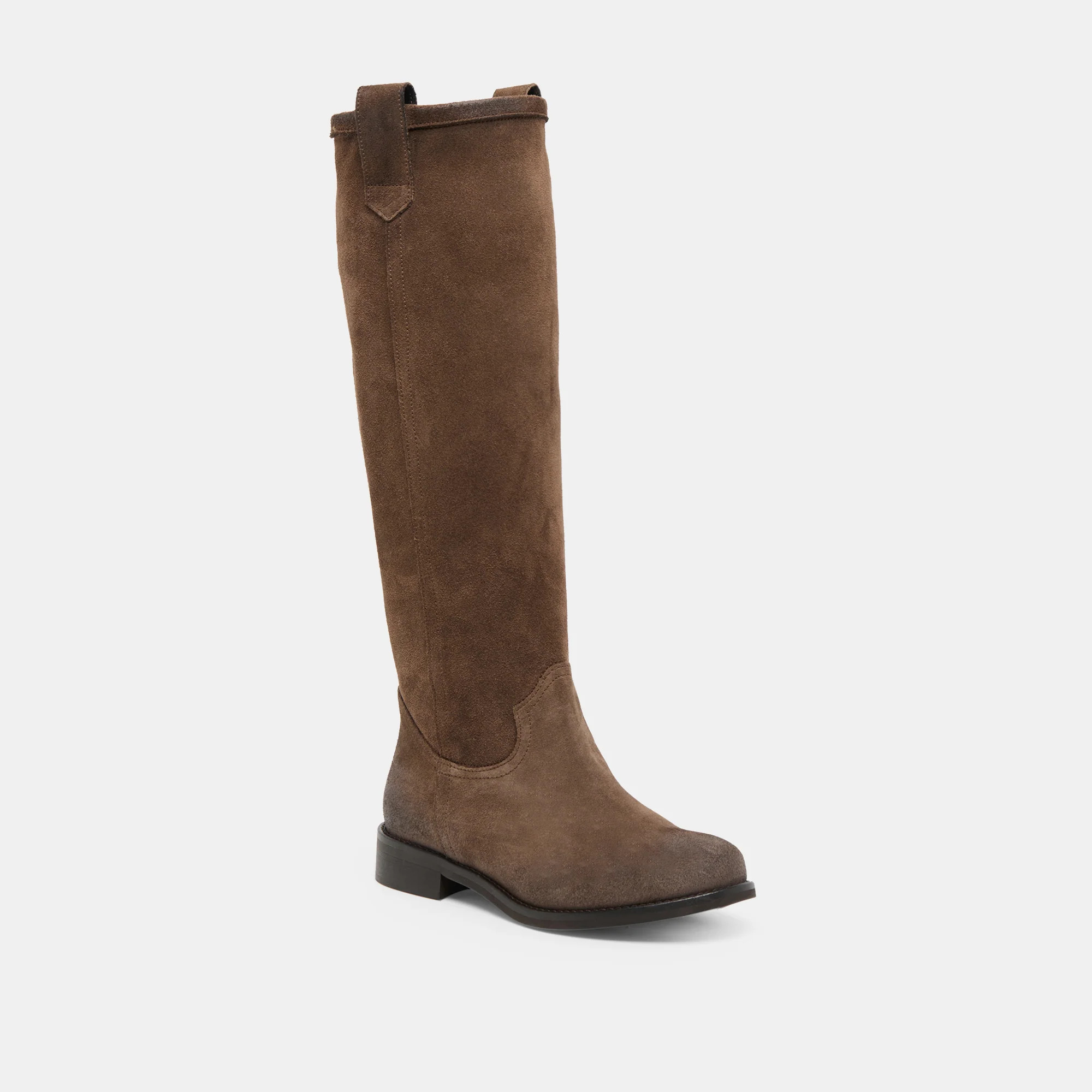Ramzy Boots Chocolate Suede | DolceVita.com