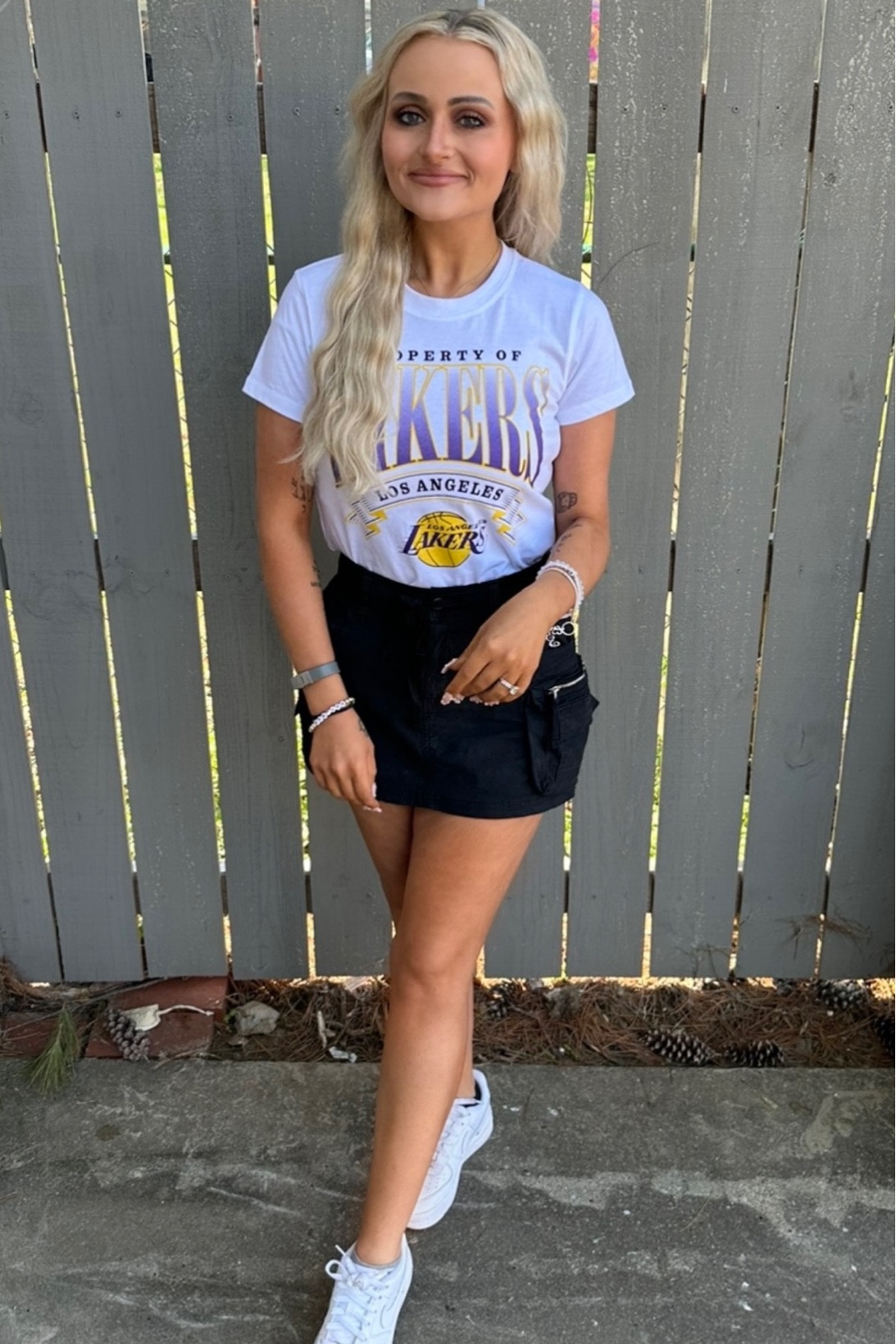 Lakers game fit💜💜💜

#LTKfindsunder100 #LTKbeauty