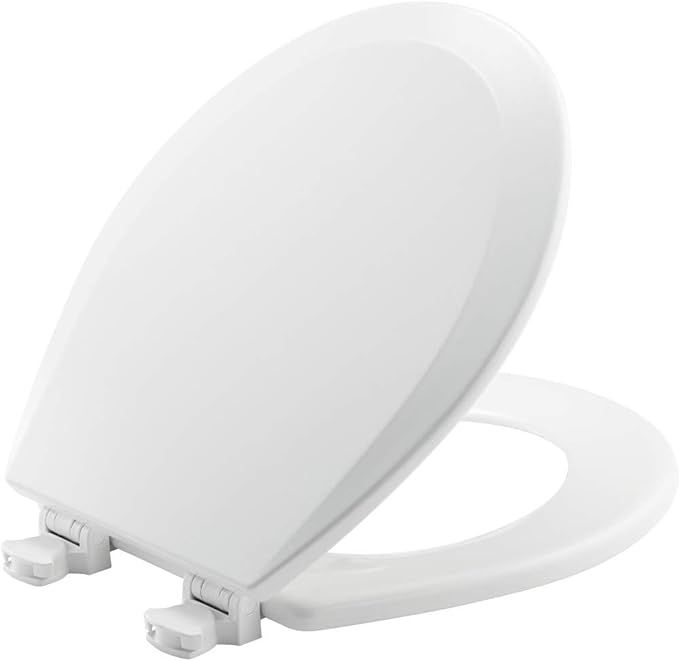 BEMIS 500EC 390 Toilet Seat with Easy Clean & Change Hinges, 1 Pack Round, Cotton White | Amazon (US)