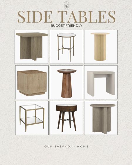 Side tables, end tables, budget friendly furniture 

Living room inspiration, home decor, our everyday home, console table, arch mirror, faux floral stems, Area rug, console table, wall art, swivel chair, side table, coffee table, coffee table decor, bedroom, dining room, kitchen,neutral decor, budget friendly, affordable home decor, home office, tv stand, sectional sofa, dining table, affordable home decor, floor mirror, budget friendly home decor

#LTKHome #LTKFindsUnder100 #LTKSaleAlert