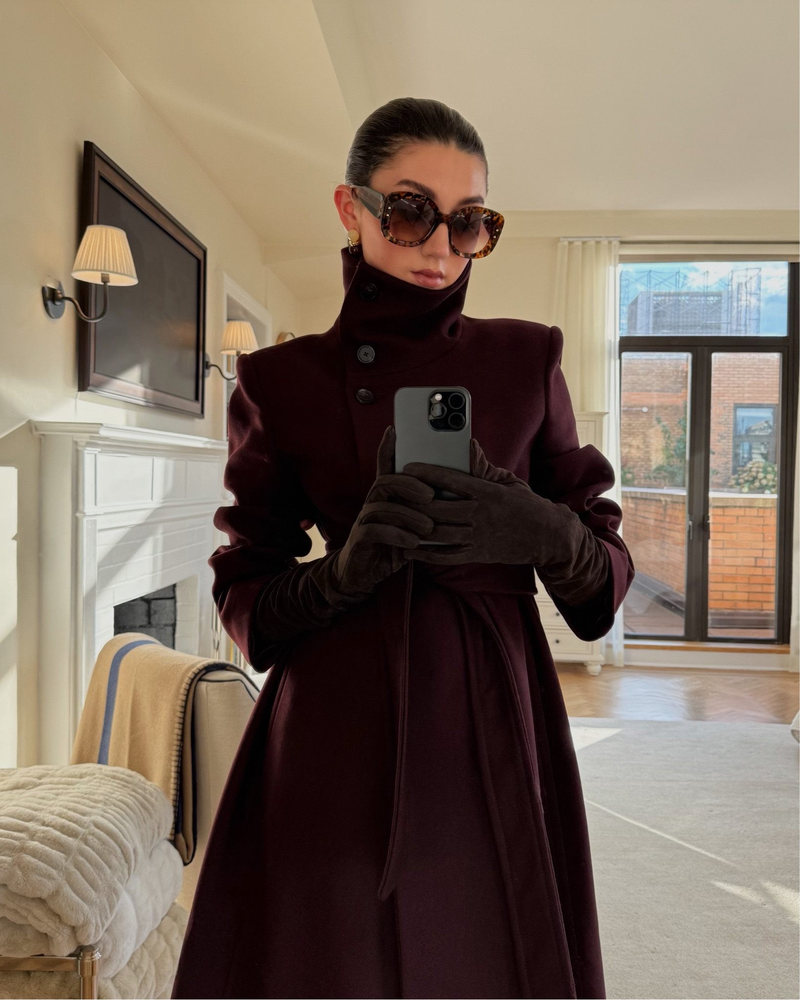 My fave burgundy coat for fall! #LTKFall