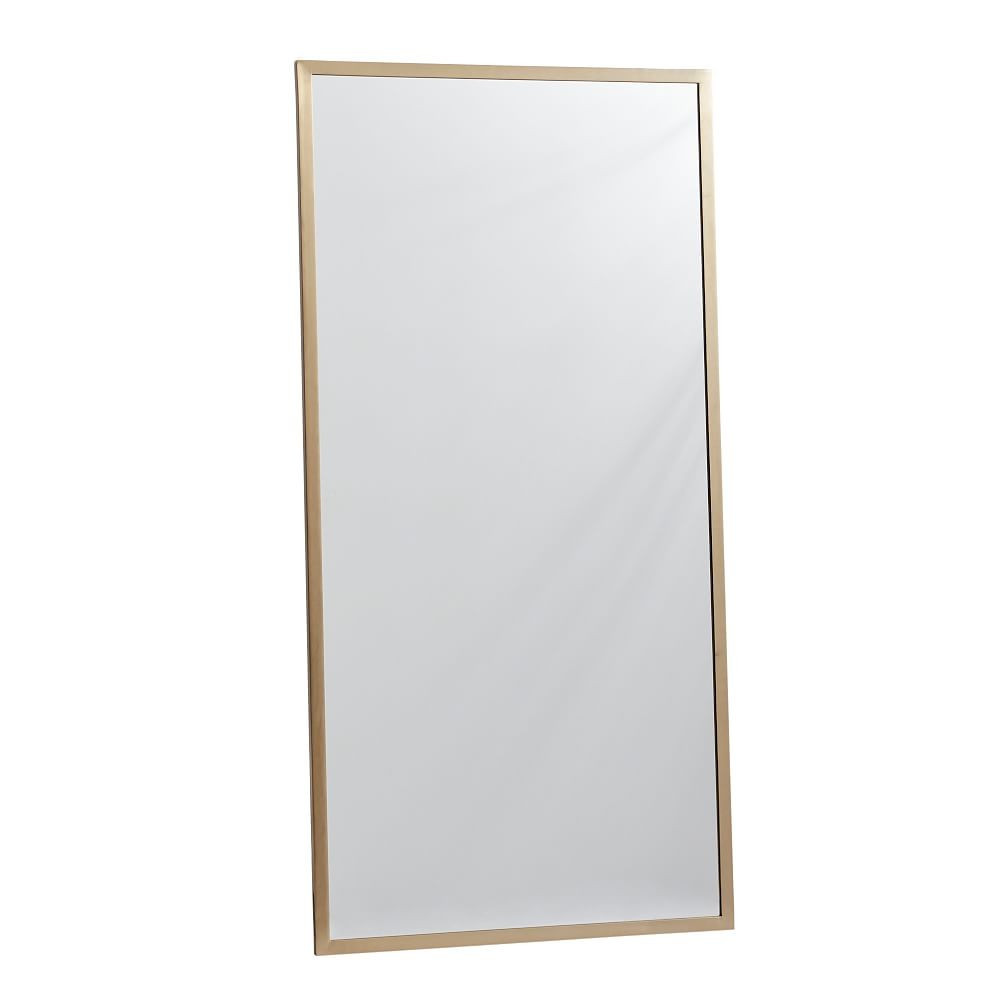 Oversized Floor Mirror, Gold | Pottery Barn Teen