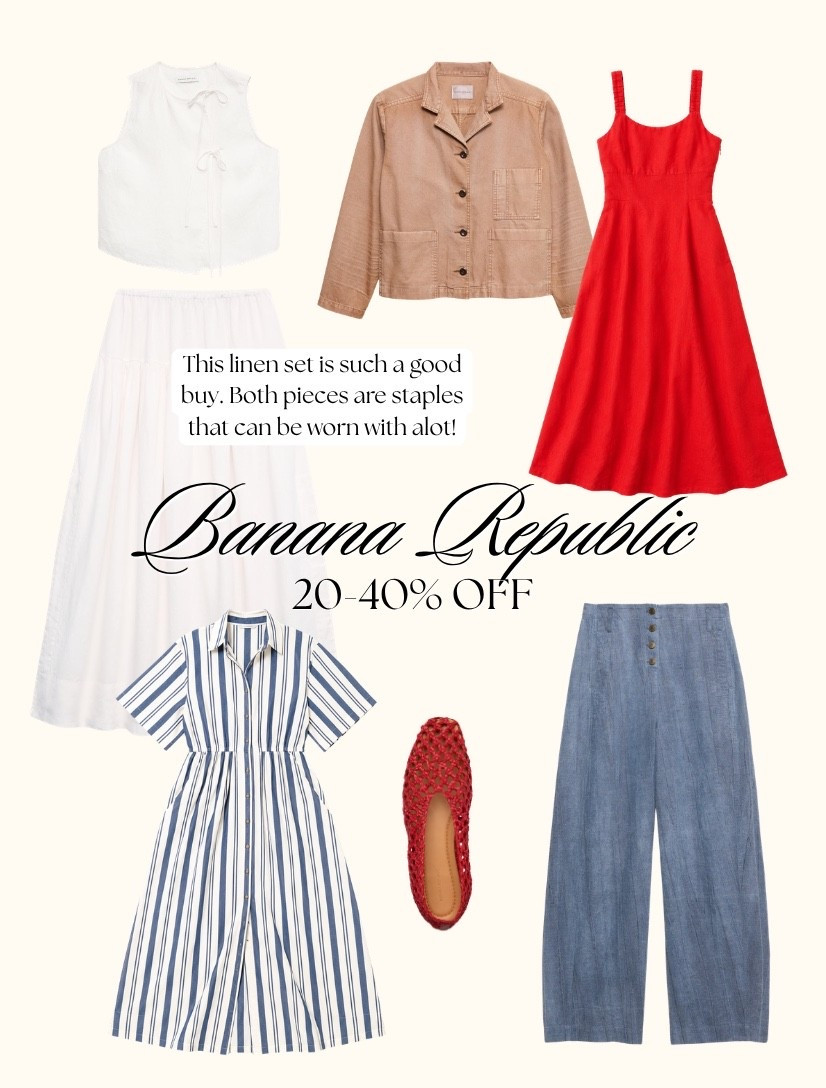Banana Republic Sale! 

Dresses, pants, and tops.