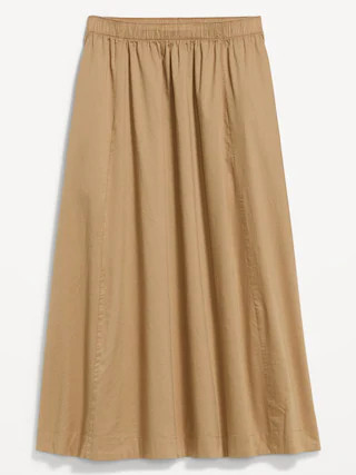 Poplin Midi Skirt | Old Navy (US)