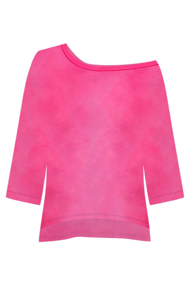 Follow Your Arrow Hot Pink Oversized Tunic | Pink Lily