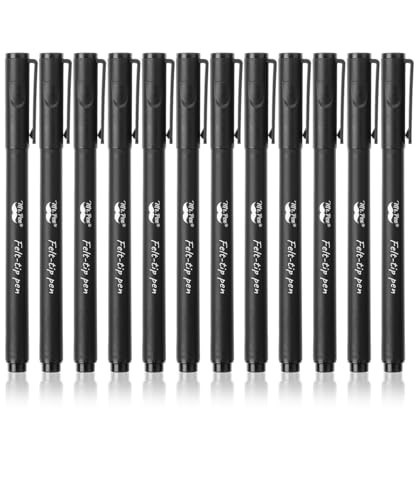 Mr. Pen- Black Felt Tip Pens, Fine Point, 12 Pack, Fast Drying, No Smear, Bible Journaling Pens No Bleed-Through for Planners, Sketching, Writing | Amazon (US)