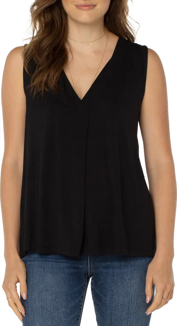 Liverpool Los Angeles V-Neck Sleeveless Knit Top | Nordstrom | Nordstrom