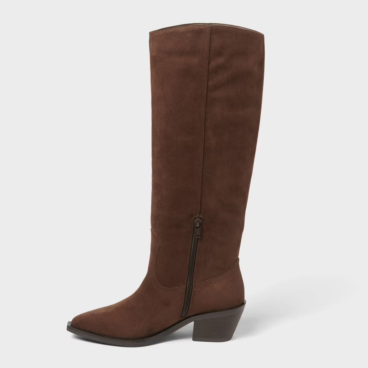 Women’s Patsy Tall Fringe Western Boots with Memory Foam Insole – Universal Thread™ Chocola... | Target