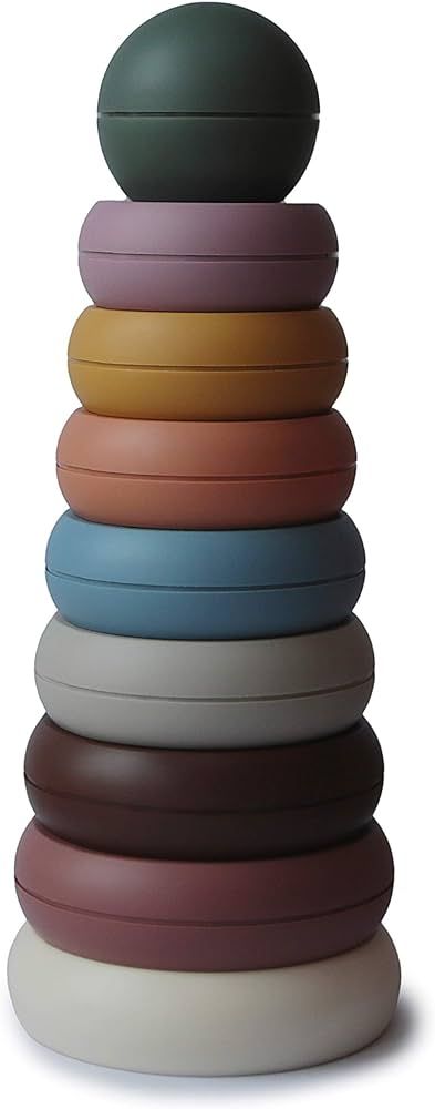 mushie Stacking Rings Toy | Made in Denmark (Rustic) | Amazon (US)