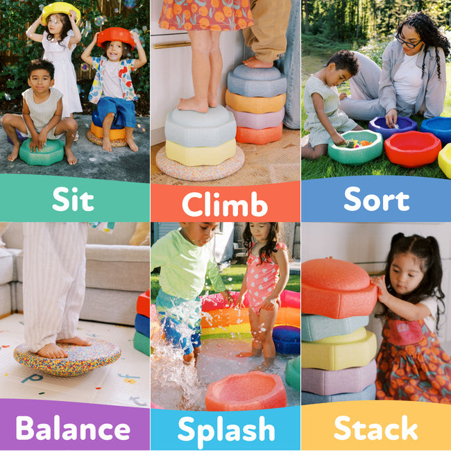 StepPebbles and FREE Balance Board (Pastel Colors) | Nuby | Nuby (US)