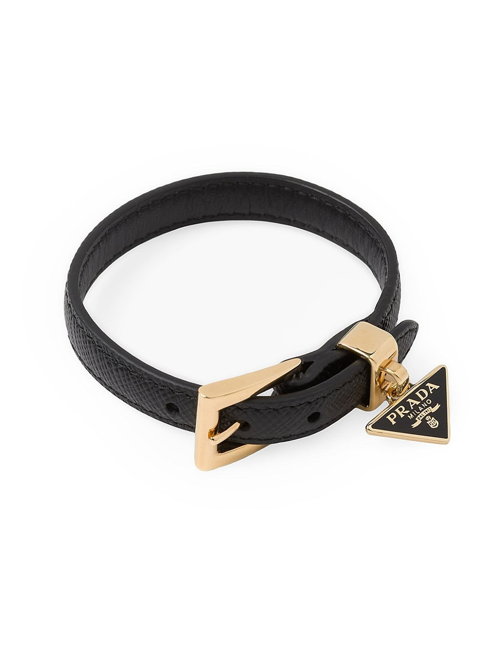 Women's Saffiano Leather Bracelet - Black - Size Medium | Saks Fifth Avenue