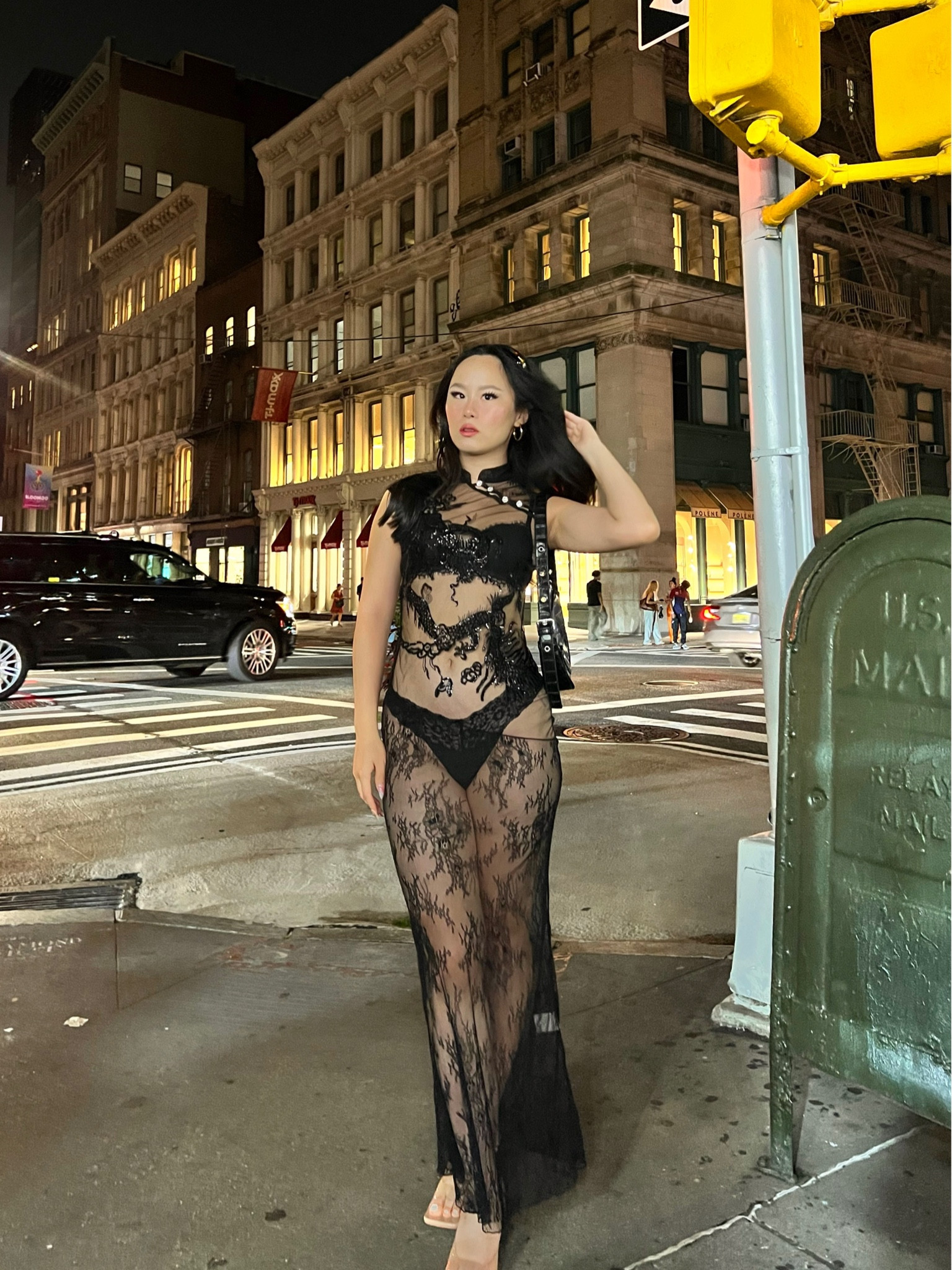  🔗 black lace dragon dress and similar heels 🖤 #fashionweek #fashionfinds 

#LTKGiftGuide