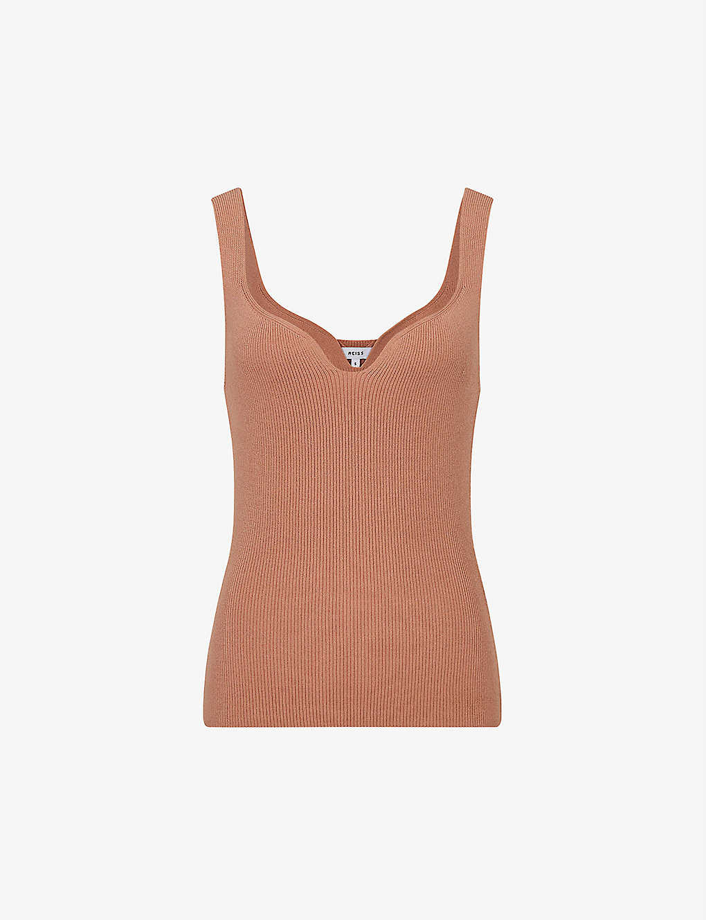REISS Daisy sweetheart-neckline woven vest top | Selfridges